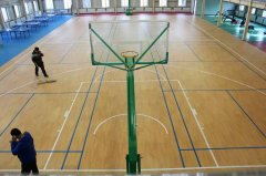 青岛室内篮球场地板案例